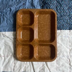 Vintage America Brown Compartment Tray